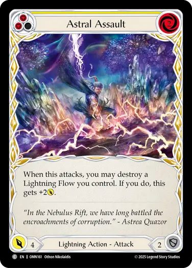 Astral Assault (Yellow) [OMN161] (Omens of the Third Age)