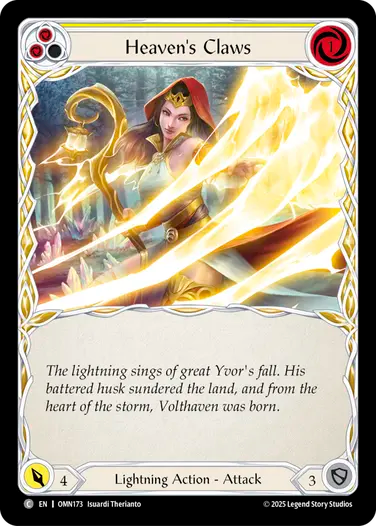 Heaven's Claws (Yellow) [OMN173] (Omens of the Third Age)