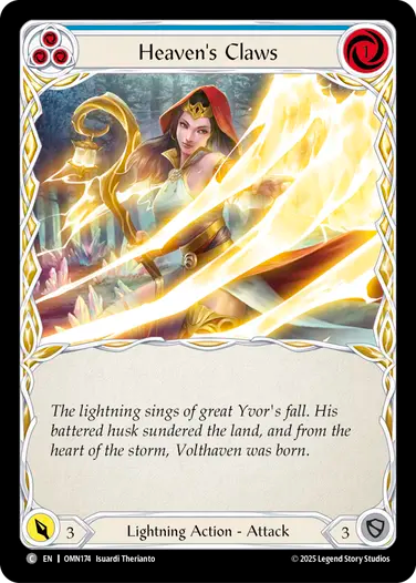 Heaven's Claws (Blue) [OMN174] (Omens of the Third Age)