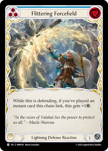 Flittering Forcefield (Blue) [OMN183] (Omens of the Third Age)