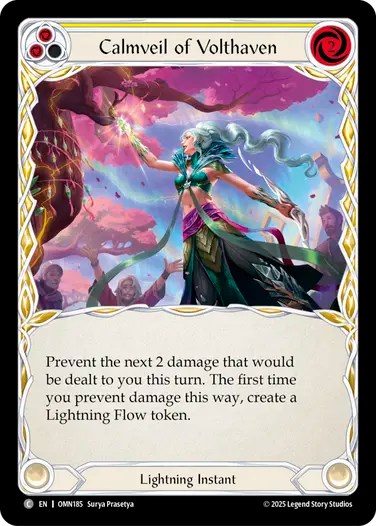 Calmveil of Volthaven (Yellow) [OMN185] (Omens of the Third Age)