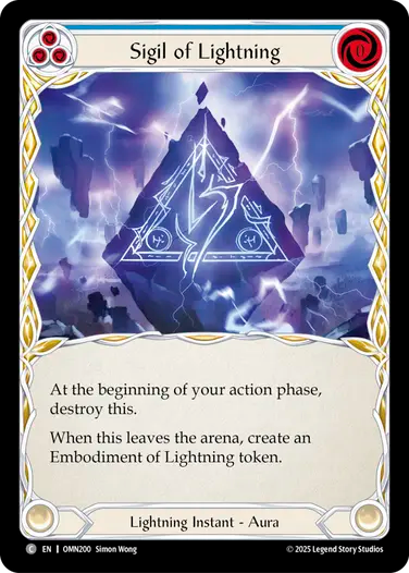 Sigil of Lightning [OMN200] (Omens of the Third Age)