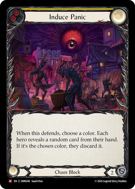 Induce Panic [OMN246] (Omens of the Third Age) Rainbow Foil