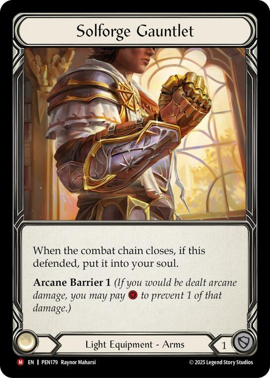 Solforge Gauntlet [PEN179] (Compendium of Rathe) Cold Foil