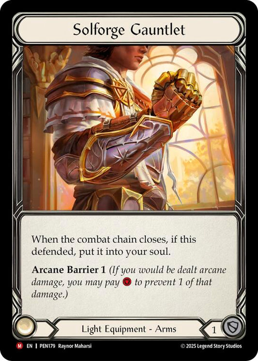 Solforge Gauntlet [PEN179] (Compendium of Rathe) Cold Foil