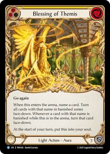 Blessing Of Themis (Yellow) [PEN182] (Compendium of Rathe)