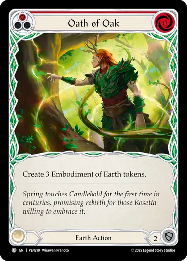 Oath of Oak (Red) [PEN219] (Compendium of Rathe)