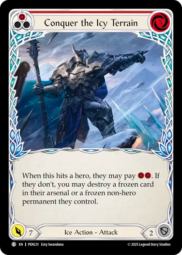 Conquer the Icy Terrain (Red) [PEN231] (Compendium of Rathe)