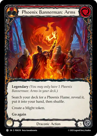 Phoenix Bannerman: Arms (Red) [PEN259] (Compendium of Rathe)