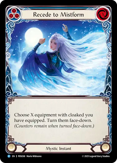 Recede To Mistform (Blue) [PEN268] (Compendium of Rathe)