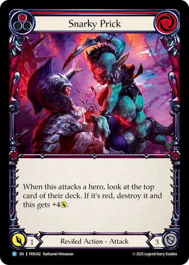 Snarky Prick (Red) [PEN302] (Compendium of Rathe)