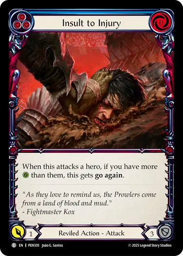 Insult to Injury (Blue) [PEN305] (Compendium of Rathe)