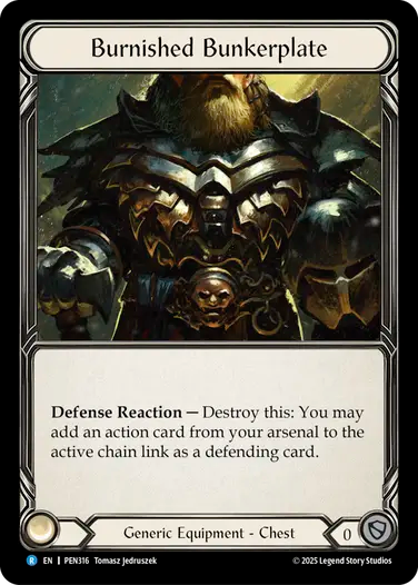Burnished Bunkerplate [PEN316] (Compendium of Rathe) Cold Foil