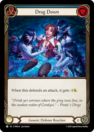 Drag Down (Blue) [PEN333] (Compendium of Rathe)