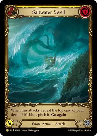 Saltwater Swell (Yellow) (Treasure) [SEA143] (High Seas) Gold Foil