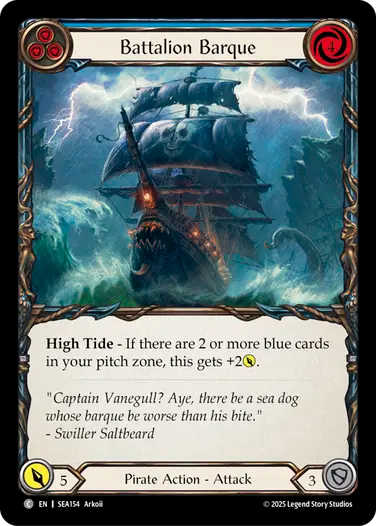 Battalion Barque (Blue) [SEA154] (High Seas)