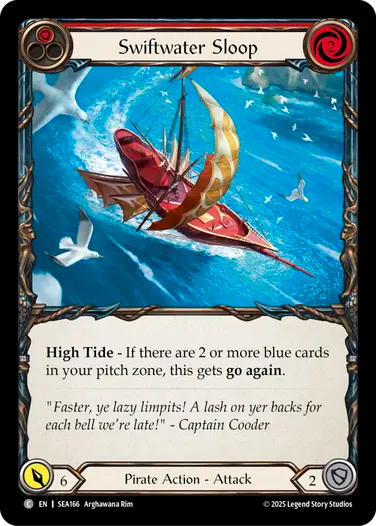 Swiftwater Sloop (Red) [SEA166] (High Seas)