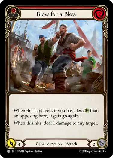 Blow for a Blow (Red) [SEA216] (High Seas)