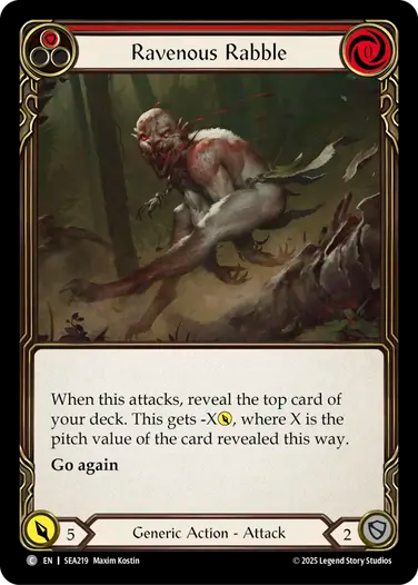 Ravenous Rabble (Red) [SEA219] (High Seas)
