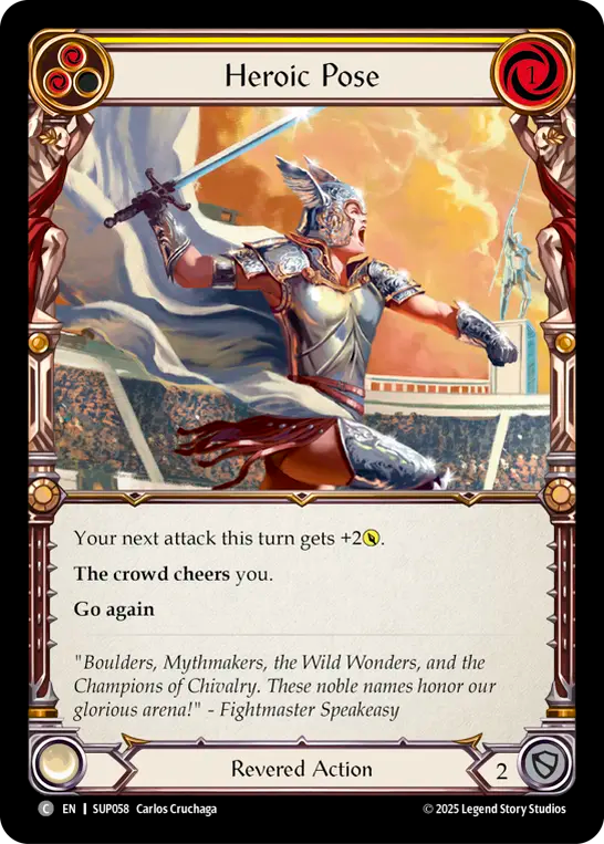 Heroic Pose (YELLOW) [SUP058] (Super Slam)