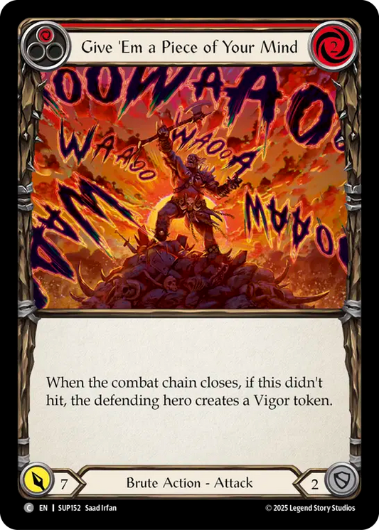 Give 'Em a Piece of Your Mind (RED) [SUP152] (Super Slam)