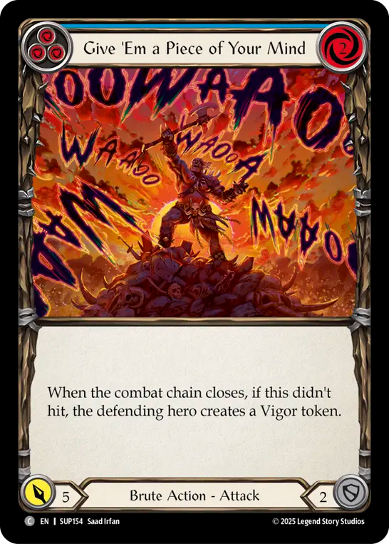 Give 'Em a Piece of Your Mind (BLUE) [SUP154] (Super Slam)